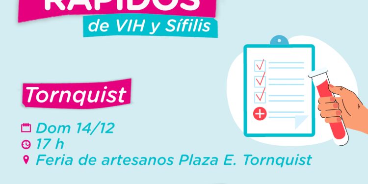 Habrá jornadas de testeos rápidos de VIH y Sífilis