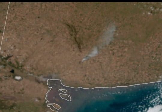 Combaten un incendio forestal en la zona de «Los Siete Puentes» sobre la Ruta 51