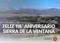 FELIZ 118° ANIVERSARIO SIERRA DE LA VENTANA