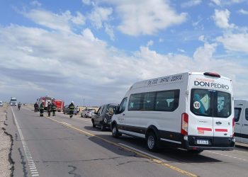 Cuatro vehículos chocaron en cadena en ruta nacional 33