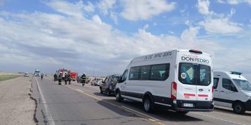 Cuatro vehículos chocaron en cadena en ruta nacional 33