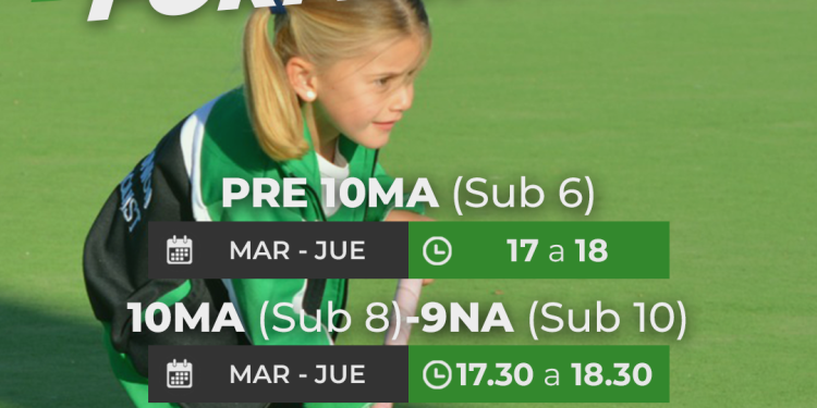 Hockey: Las divisiones Formativas de Unión inician su actividad el 3 de marzo