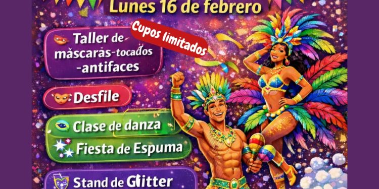 Villa Ventana se viste de Carnaval: Creatividad, ritmos brasileños y fiesta de espuma