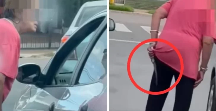 Violencia al volante en La Pampa: Suspenden la licencia a una mujer que amenazó a otro conductor con una cuchilla