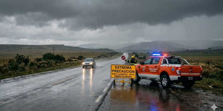 Alerta por condiciones climáticas y estado de calzada en Ruta 72