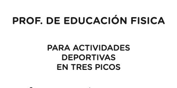Búsqueda laboral: Profesor/a de Educación Física