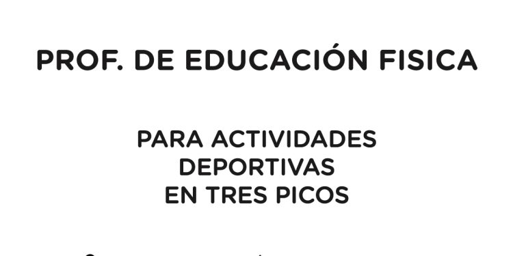 Búsqueda laboral: Profesor/a de Educación Física