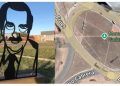 Insólito error en Google Maps: El monumento a Raúl Alfonsín en Bahía Blanca figura como «Saddam Hussein»