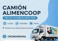 El camión de «ALIMENCOOP» llega al distrito con precios accesibles.