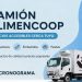 El camión de «ALIMENCOOP» llega al distrito con precios accesibles.