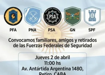 Se estaría gestando para el 2 de abril una protesta conjunta de las cinco fuerzas federales