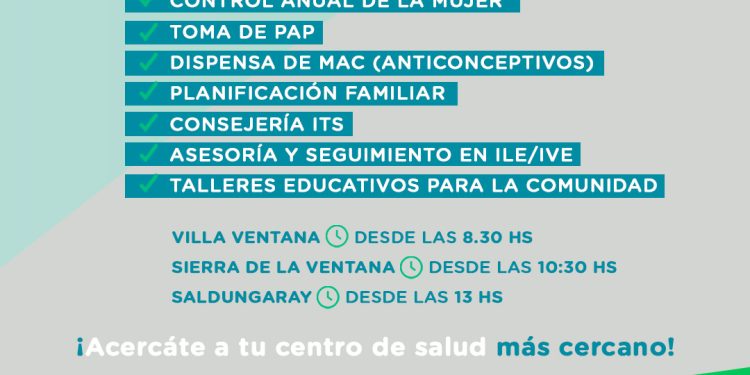 El dispositivo de Atención de Salud Sexual Integral actualiza sus horarios