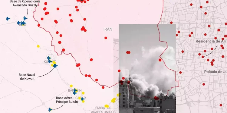 Los mapas de una guerra que se extiende: el impacto del ataque de EE.UU. e Israel contra Irán alcanza a 13 países