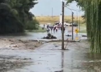 El temporal no dio tregua: más de 100 mm en pocas horas anegaron el Valle del Sauce Grande
