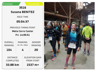 Orgullo serrano en el Fin del Mundo: Susana Benítez brilló en la UTMB Ushuaia