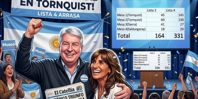 Contundente triunfo de la Lista 4: «Tito» Musso es el nuevo presidente del PJ de Tornquist