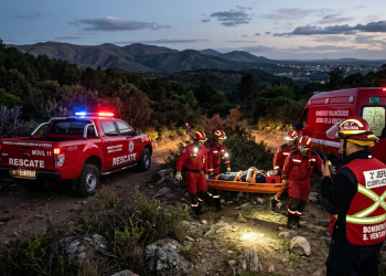Operativo de rescate en el Puesto de la Vigilancia: Bomberos asistieron a una persona herida