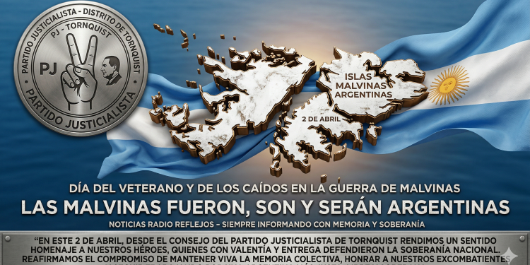 El PJ de Tornquist rinde homenaje a los héroes de Malvinas y reafirma la soberanía como política de estado irrenunciable