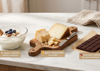 Longevidad y alimentación: chocolate, yogur y queso, los tres aliados fermentados para vivir más y mejor.