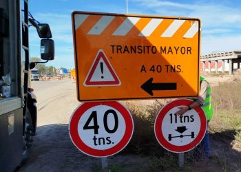 Vialidad Nacional actualiza la limitación de carga sobre el puente de la RN 3 en Bahía Blanca