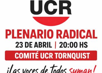 La UCR de Tornquist convoca a su segundo plenario local para definir líneas de acción