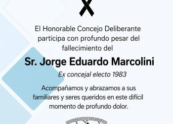 Participación por el fallecimiento de Jorge Eduardo Marcolini