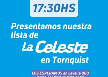 Hoy: Presentación de lista Celeste de SUTEBA Tornquist