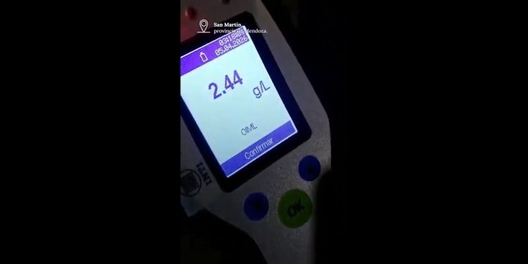 “¡ES UNA BANDA, VIEJO!”: Conducía con 2.44 de alcohol en sangre en Mendoza