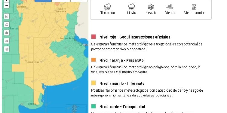 Actualización Meteorológica: Alerta Amarilla por Tormentas para la Comarca Serrana