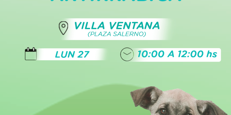 Lunes 27: vacunación antirrábica en Villa ventana
