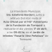 Invitación al acto por el 143º aniversario de Tornquist