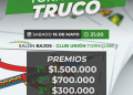 El Torneo de Truco en el Club Unión de Tornquist será el 16 de mayo