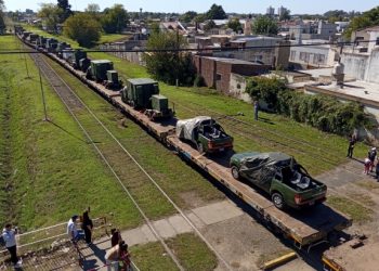 Operativo «Kekén 2026»: El paso de un imponente convoy militar asombró a Sierra de la Ventana