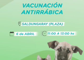 Habrá una jornada de vacunación antirrábica y desparasitación en Saldungaray