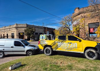 Accidente de tránsito en el centro de Tornquist