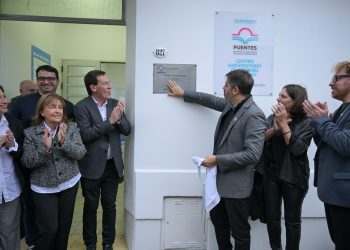 Bianco y Chalde inauguraron el Centro Universitario de Coronel Dorrego