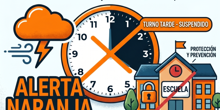 Suspendieron las clases por alerta naranja en todo el distrito de Tornquist