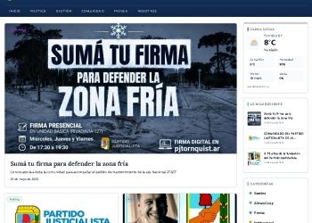 El peronismo de Tornquist se renueva: inauguró su web oficial y encabeza la resistencia por la «Zona Fría»
