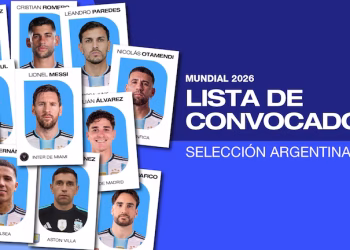 Lionel Scaloni dio a conocer la lista de 26 convocados de la selección argentina para el Mundial 2026