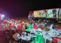 Siniestro vial en la Ruta 51: un camión perdió casi toda su carga de cerveza tras una ráfaga de viento