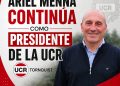 Ariel Menna fue consagrado como el nuevo presidente de la UCR de Tornquist