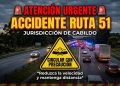 ÚLTIMO MOMENTO: Bomberos de Saldungaray trabajan en un accidente de tránsito sobre la Ruta 51