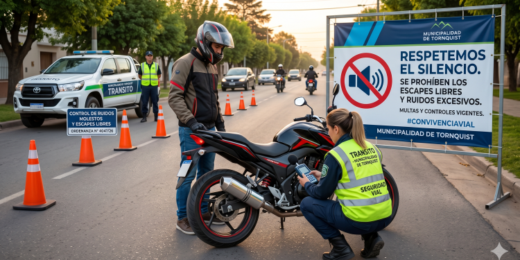 Tolerancia cero a los escapes libres: Se aprobó la ordenanza que prevé severas multas y el secuestro inmediato de motos