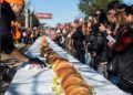Sierra de la Ventana coronó un fin de semana récord con un sándwich de milanesa de 30 metros