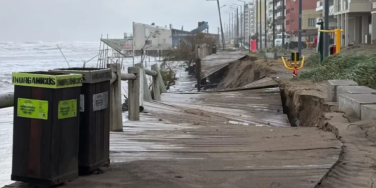 “Efecto devastador” de la sudestada en Monte Hermoso
