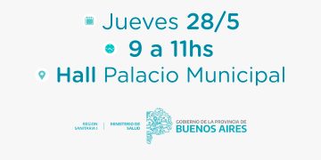 Jueves 28: Jornada de vacunación antigripal en el hall de Palacio Municipal