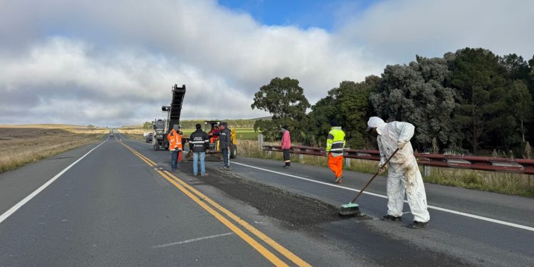 Inversión Provincial para la Seguridad Vial: Se intensifican las obras de bacheo profundo en la Ruta 51
