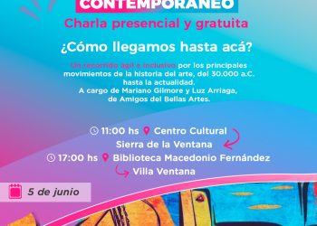 ‘Arte Contemporáneo: ¿Cómo llegamos hasta acá?’: Charla en Villa Ventana y Sierra de la Ventana