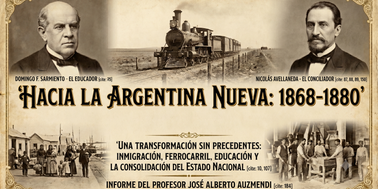 Hacia la Argentina Nueva: El nacimiento de la república moderna (1868-1880)