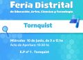 Tornquist se prepara para recibir la Feria Distrital de Educación, Artes, Ciencias y Tecnología